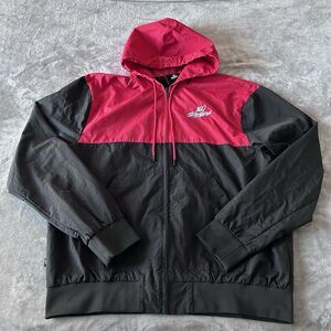 100 Thieves Alumni Foundations Windbreaker Zip Jacket Men's Large Red/black